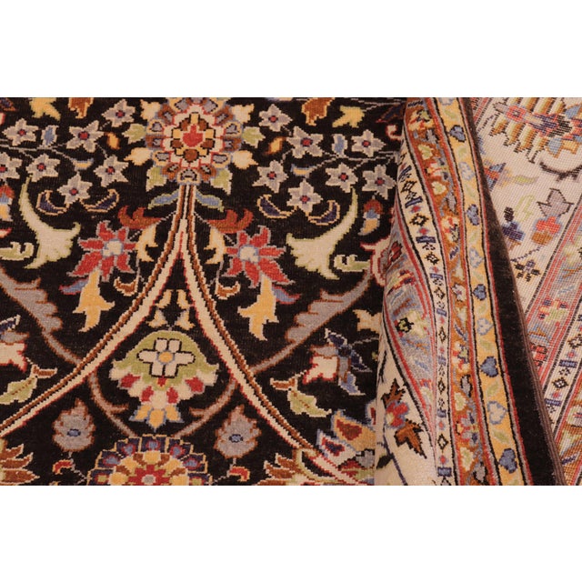 Tan Shabby Chic Brown/Tan Wool Rug - 9'1'' X 11'0'' For Sale - Image 8 of 10
