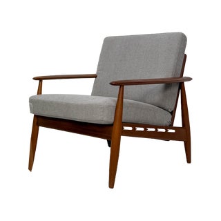 Mid-Century Danish Teak Armchair, 1960s For Sale