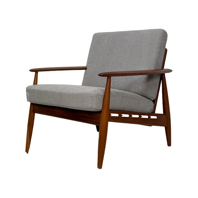 Mid-Century Danish Teak Armchair, 1960s For Sale