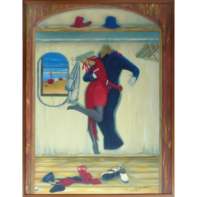 "Tango on the Beach" by Belgian/Israeli Artist Sonia Drabkin, Signed & Numbered For Sale