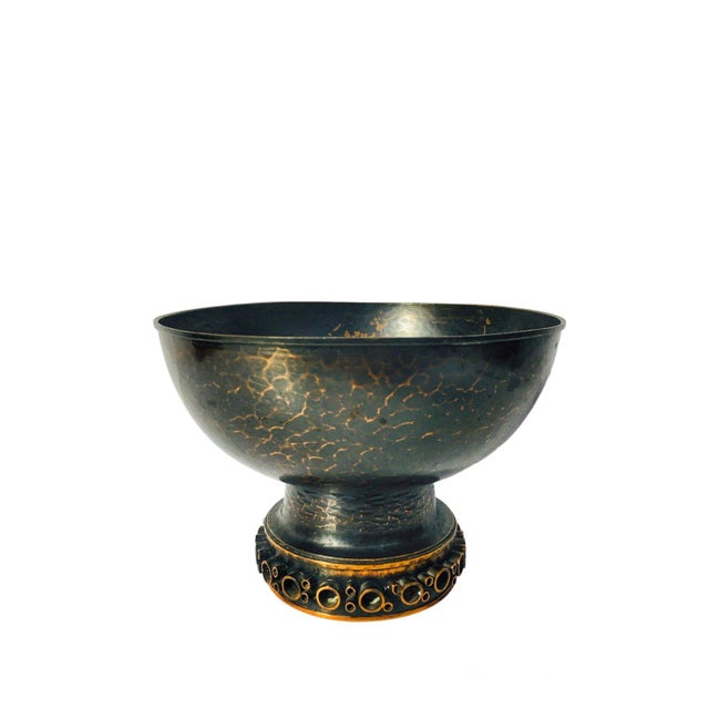 Mid-Century Patinated Copper Bowl, 1970s For Sale - Image 10 of 10