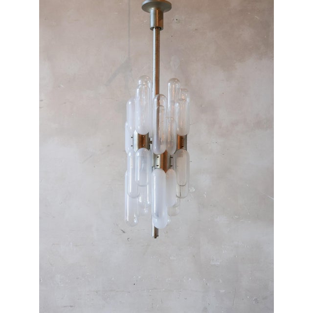 Vintage Torpedo-Shaped Lamp with Pill-Shaped Murano Glass Shades, 1970s For Sale - Image 7 of 11