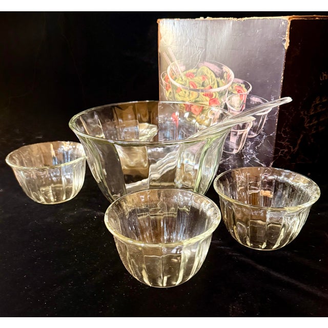 1980s The Toscany Collection Sierra Seven Piece Salad Set 7 pcs with original box For Sale - Image 11 of 12