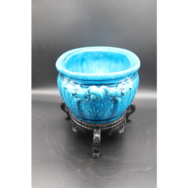 Oval Ceramic Planter by Théodore Deck For Sale - Image 5 of 11