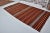 Vintage Mid-Century Turkish Striped Kilim Runner Rug in Orange, Red & Cream For Sale - Image 14 of 14