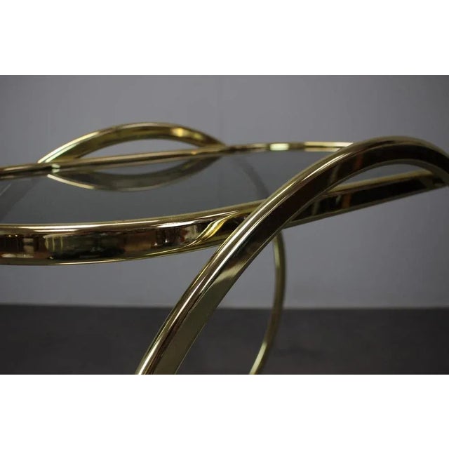 Mid-Century Cocktail Serving Bar Table in Brass, Germany, 1970s For Sale - Image 4 of 8