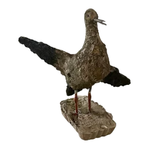 Vintage Concrete Seagull Sculpture