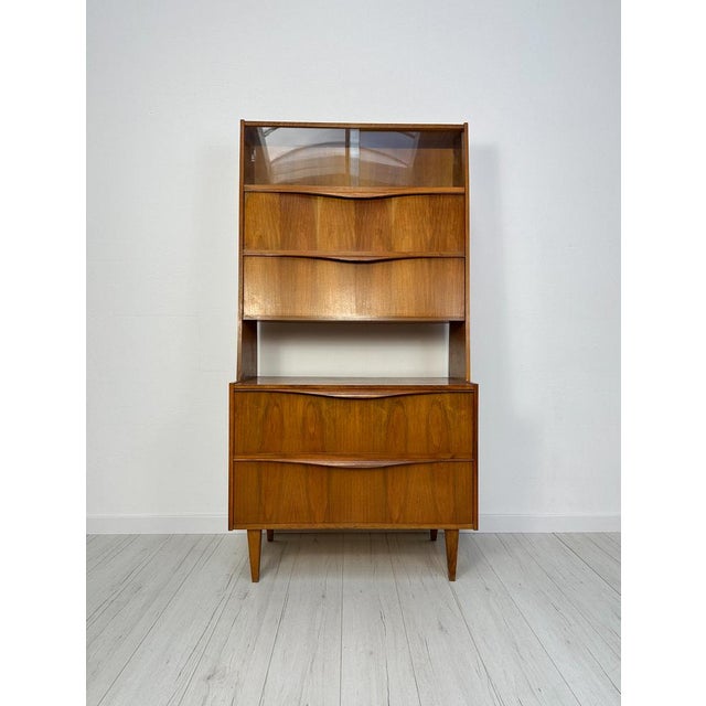 Vintage Walnut Cabinet by Franz Ehrlich for VEB Deutsche Werkstätten Hellerau, 1950s For Sale - Image 17 of 17