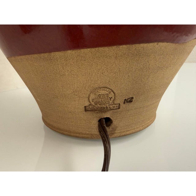 Rowe Pottery Works Table Lamps, Pair For Sale - Image 12 of 12