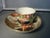 Antique early 19th century Worcester porcelain cup and saucer of the highest quality richly decorated in an imari pattern...