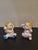 This set of handpainted salt and pepper shakers is in excellent condition with no chips, cracks, hairlines. Real metal...