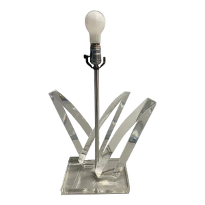 1970s Lucite Table Lamp by Van Teal