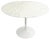 Mid-Century Round White Marble Tulip Dining Table attributed to Eero Saarinen for Knoll, 1960s For Sale