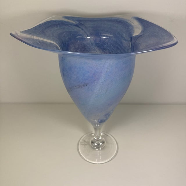 Large Limited Edition Murano Glass Vase by Vito Seguso, 1987 For Sale - Image 4 of 13