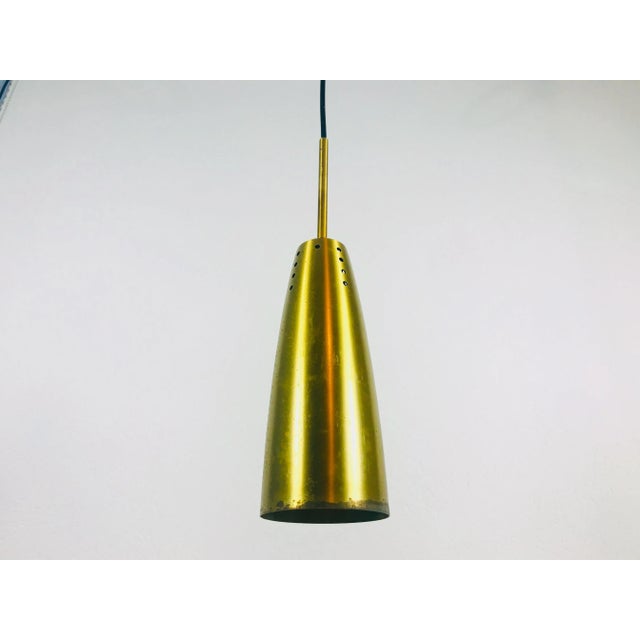 Mid-Century German Brass Pendant Lamp, 1950s For Sale - Image 6 of 9