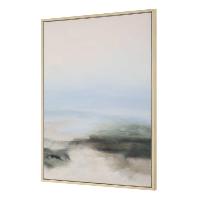 Kenneth Ludwig Chicago Crossing Paths Coastal Landscape Painting For Sale - Image 4 of 7