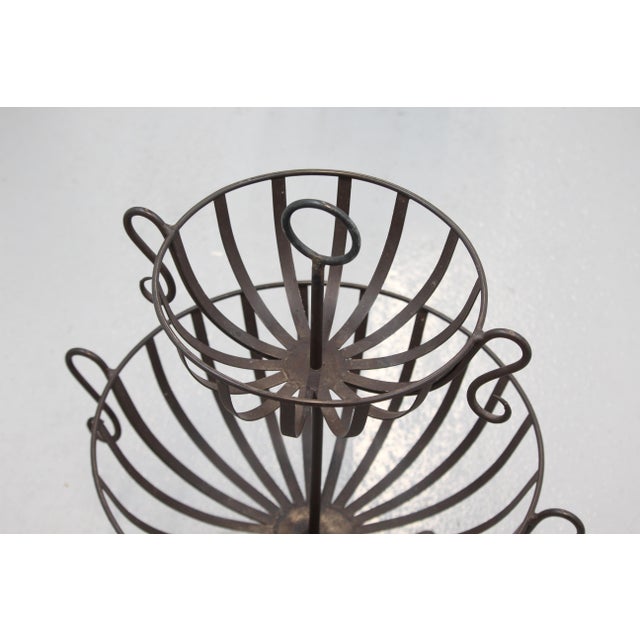 Metal Fruit Basket Vase, 1990s For Sale - Image 6 of 13