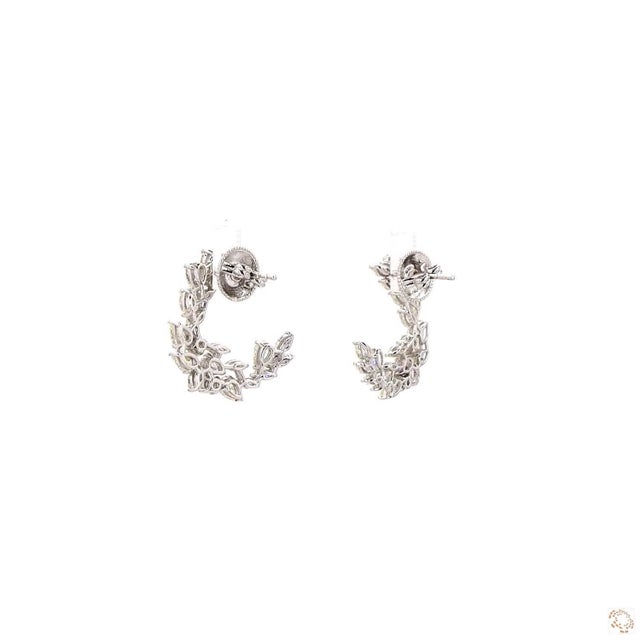 Early 21st Century 0.24 Carat Round Brilliant Cut Diamond Gold Earrings, Pair For Sale - Image 5 of 9