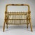 Vintage Bamboo and Vienna Straw Magazine Rack, Italy, 1960s For Sale - Image 10 of 17
