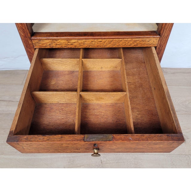 Brown Vintage Bedside Cabinet in Oak, 1960 For Sale - Image 8 of 17