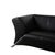 Model 322 2-Seater and 3-Seater Sofas in Black Leather from Rolf Benz, Set of 2 For Sale - Image 4 of 18