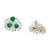 Natural Zambian Emerald 6.54cts & Diamond 6.69cts Earring IN 18K Gold For Sale - Image 17 of 18