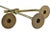 Chinoiserie Antique 21" Brass Candle Holders - a Pair For Sale - Image 3 of 8