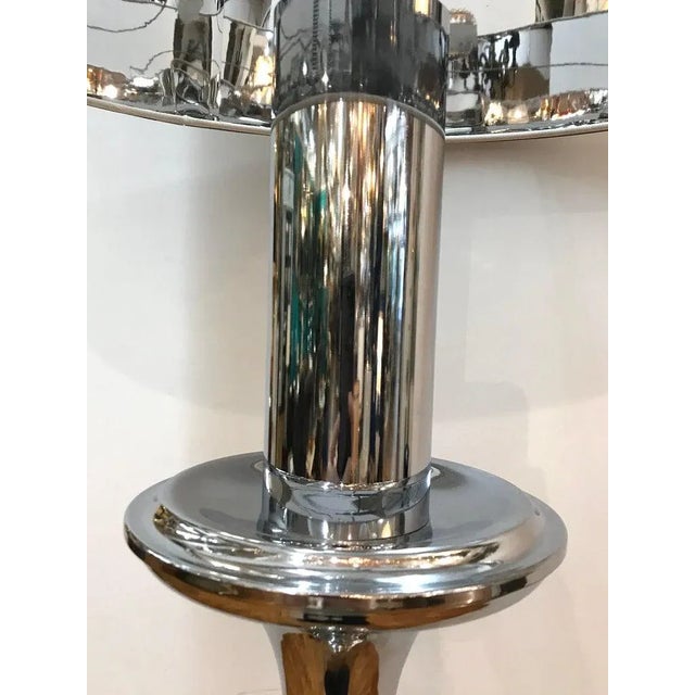 1970s Italian Large "Candlestick" Style Floor Lamp For Sale - Image 4 of 12