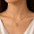 Contemporary Late 20th Century 14K Yellow Gold Diamond Rutilated Quartz Pendant Necklace For Sale - Image 3 of 3