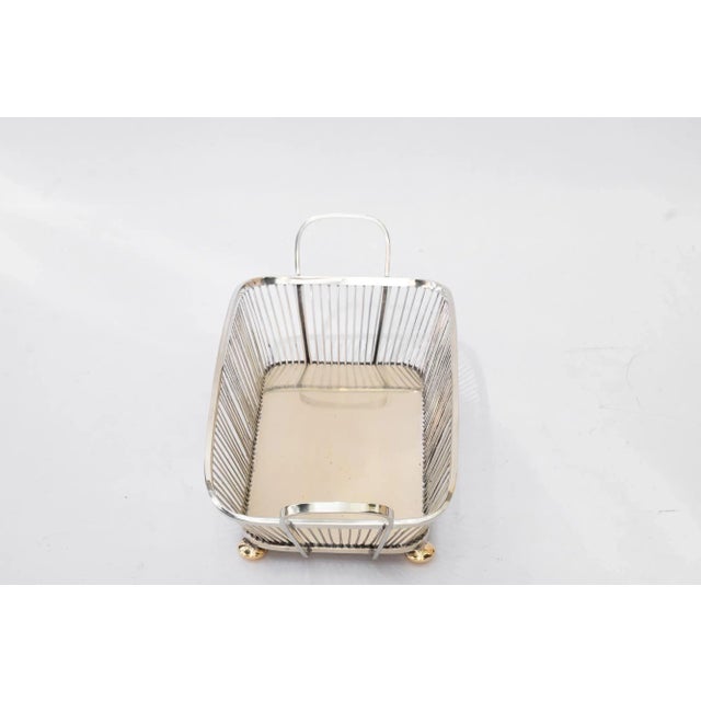 Art Deco Bread Basket Alpaca, 1920s For Sale - Image 4 of 10