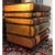 Figurative Mid 20th Century Maitland-Smith Stacked Leather Faux Books Side Table With Drawers For Sale - Image 3 of 8