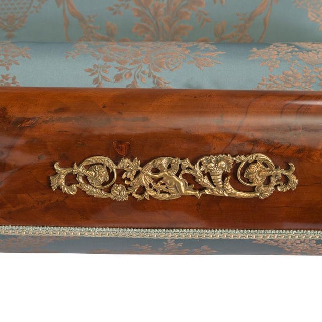 Antique Mahogany Récamière, France, 1810s For Sale - Image 4 of 12
