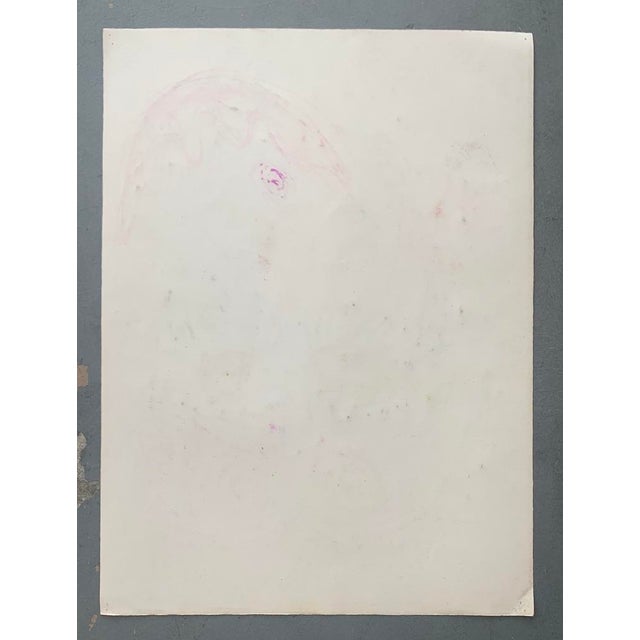 1970s 1970s Mark Mynatt Abstract Arylic on Paper - Stepford Wife, Unframed For Sale - Image 5 of 6