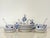 Miniature 21 piece blue and white porcelain tea set, perfect for a tea party or for display. Please see condition details...