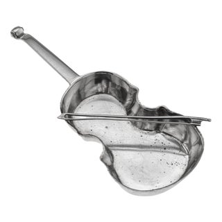 Antique Edwardian Silver Cello Ashtray from Hukin & Heath, 1905 For Sale