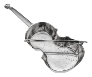 Antique Edwardian Silver Cello Ashtray from Hukin & Heath, 1905