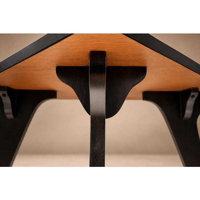 Brazilian Modern Two-Tier Accent Table in Marine Plywood by José Zanine Caldas, Brazil, 1950s For Sale - Image 9 of 18