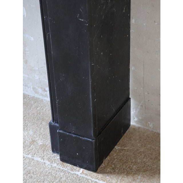 Antique Dutch Black Marble Mantel Piece, 1890s For Sale - Image 12 of 14