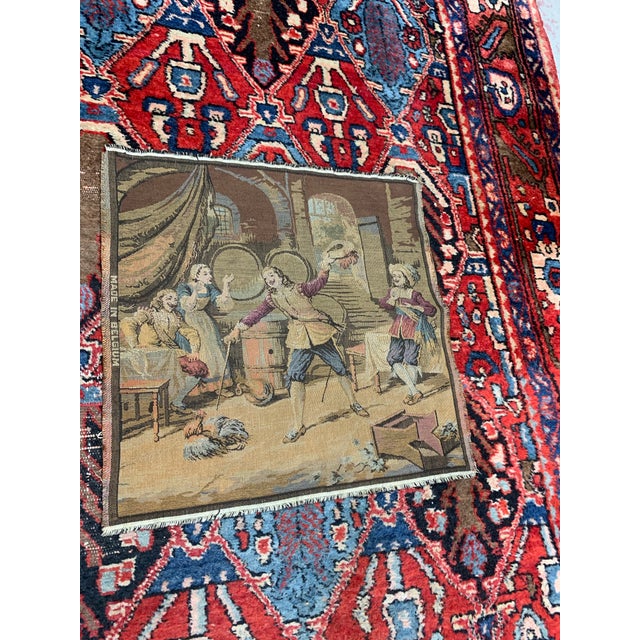 Vintage Belgian Tapestry Wall Hanging – 18th Century Courtly Scene, Made in Belgium For Sale In San Francisco - Image 6 of 7