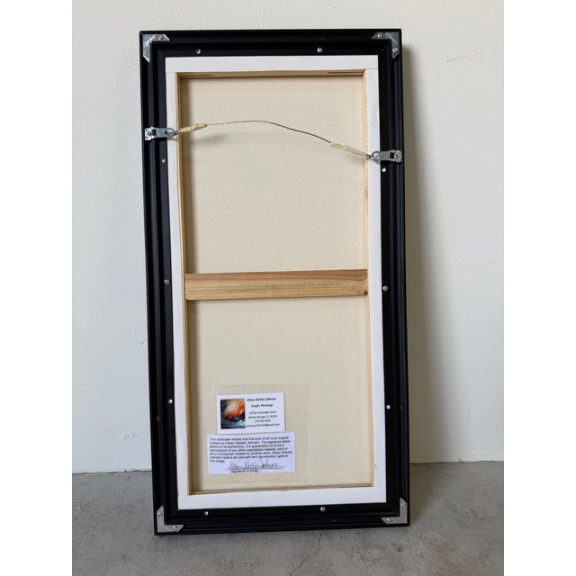 Eileen Walden Johnson Contemporary Expressionist Abstract Acrylic Painting on Canvas, Metal Framed For Sale - Image 11 of 12