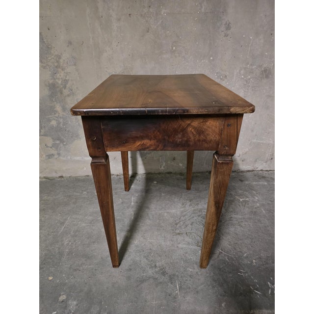 18th Century Provincial Walnut Writing Table For Sale - Image 3 of 10
