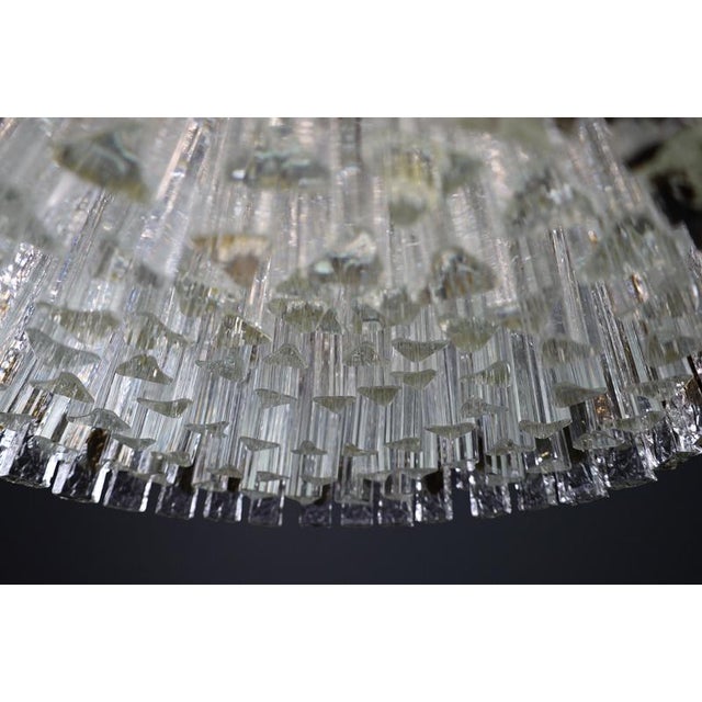 Large Mid-Century Modern Murano Glass Chandelier, Italy, 1960s For Sale - Image 14 of 15