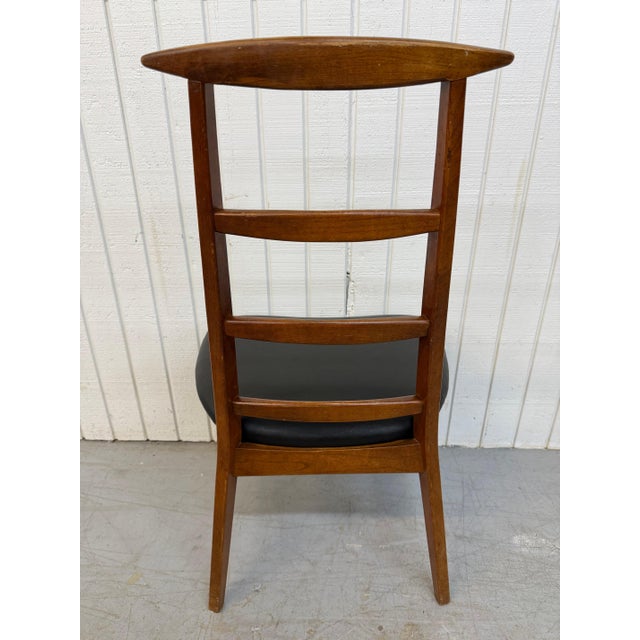 Mid-Century Modern Walnut Ladder Back Dining Chairs - Set of 4 For Sale In Philadelphia - Image 6 of 6