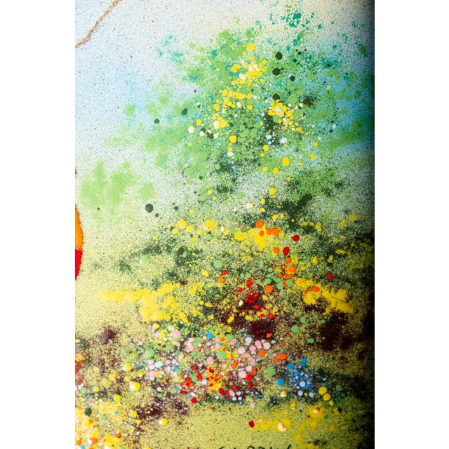 Vintage Louis Cardin Enamel on Copper Painting, Signed & Numbered, Gilt Frame For Sale - Image 6 of 11