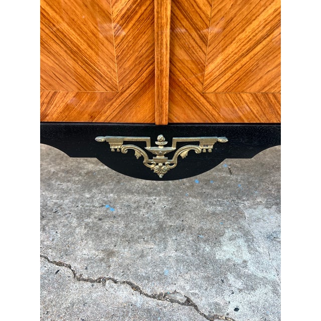 Late 19th Century French 19th Century Louis XV Carrara Marble Top Mahogany Sideboard For Sale - Image 5 of 12