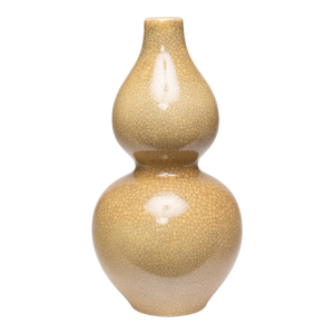 Chinese Crackled Double Gourd Vase, C. 1900