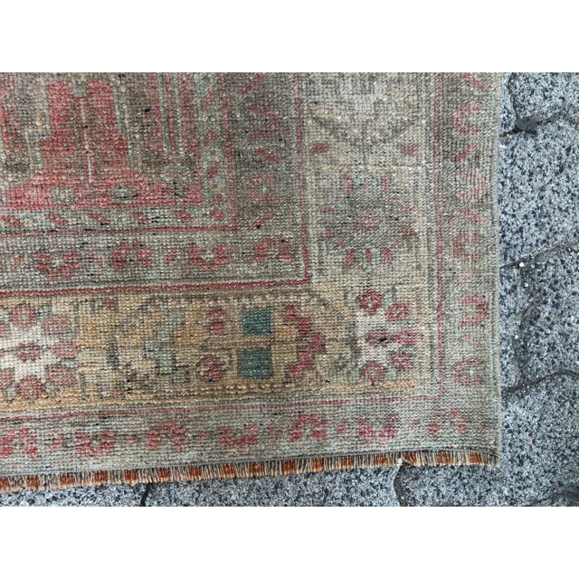 Naturel Handmade Vintage Floor Rug For Sale - Image 10 of 11