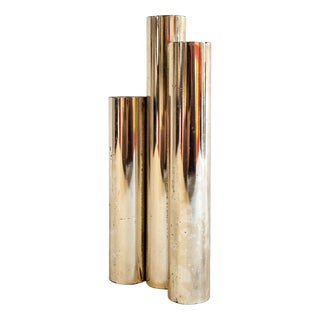 Silver-Plated Metal Vase by Lino Sabattini, 1970 For Sale