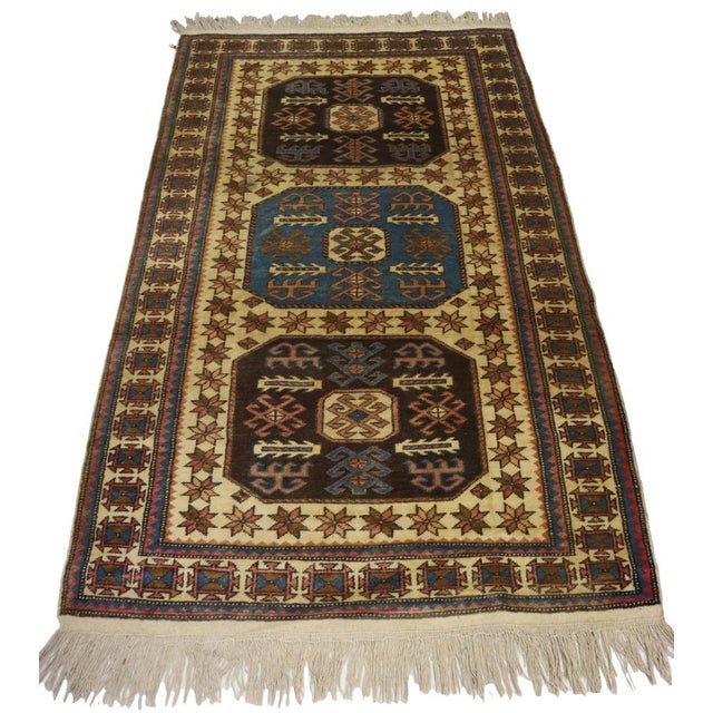 Vintage Turkish Hand Knotted Rug, 1950s For Sale - Image 4 of 18