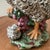 Ceramic Vintage Authentic Italian Hand-Painted Ceramic Rooster and Tiny Hen Sculpture For Sale - Image 7 of 12